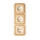 3-fach Kombination - 3 x Steckdose
