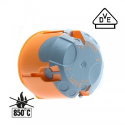 200xAbzweig-Schalterdose - Ø 68 mm - H  61 mm - winddicht